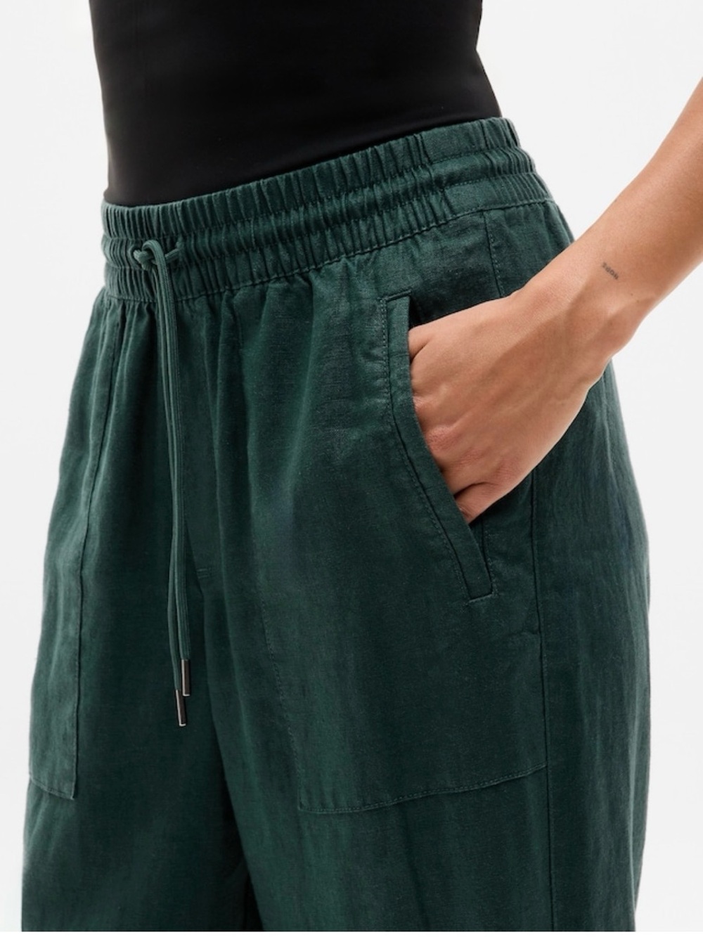 Athleta High Rise Linen Pants - small - Picture 2 of 10